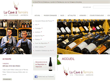 Tablet Screenshot of lacaveaterroirs.fr